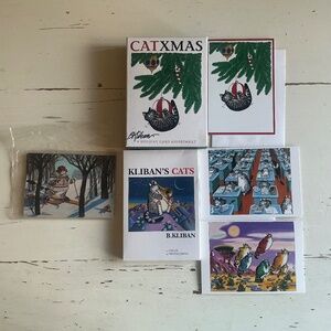 Assorted BK Kliban Pomegranate blank holiday postcards